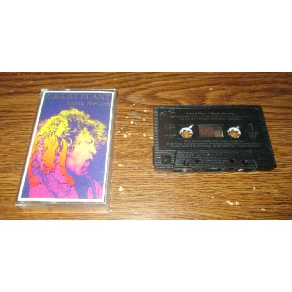 Robert Plant - Manic Nirvana on cassette (Atlantic Records Canada, 1990)